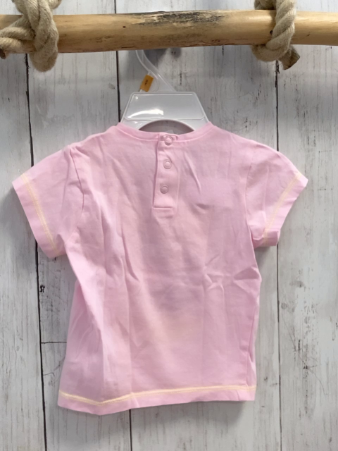 Billieblush T-Shirt Gr. 74  rosa Vogel Surfbrett Glitzer