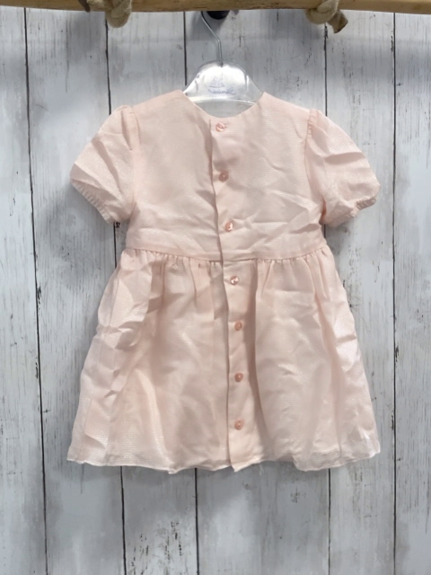 Gymp Kleid Gr. 80  rosa Glitzerfäden Schleife