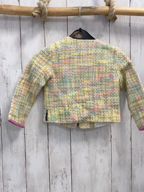 The Flagship Company Jacke Gr. 98  gelb blau rosa Muster