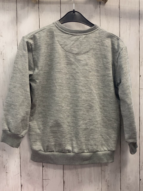 Levi´s  Pullover  Gr. 134  grau meliert rosa lachs weiße Schrift 
