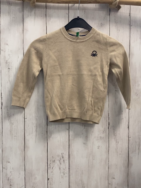 Benetton   Pullover  Gr. 92  beige Strick 