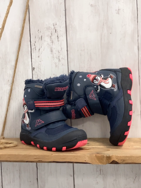 Kappa Boots Gr. 25  blau Pinguin Plüchfutter leuchten