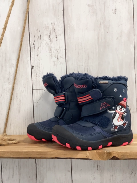 Kappa Boots Gr. 25  blau Pinguin Plüchfutter leuchten