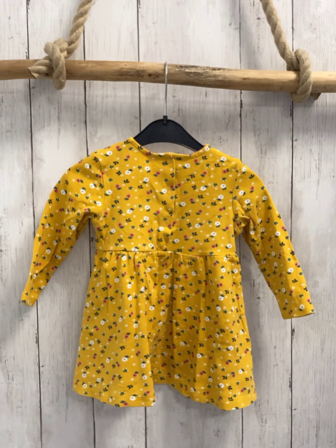 Kleid Gr. 80  gelb Blumen