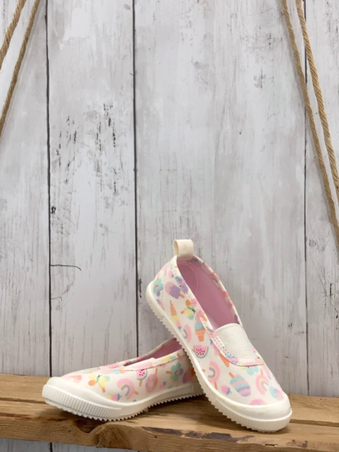  Leinenschuhe  Gr. 26  weiß Eis Frühe 