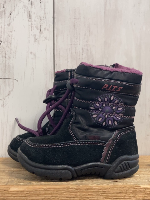   Stiefel  Gr. 20  schwarz pflaume Bund Kristall gefüttert 