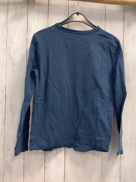 GAP  Langarmshirt  Gr. 140  blau Schrift orange Controller 