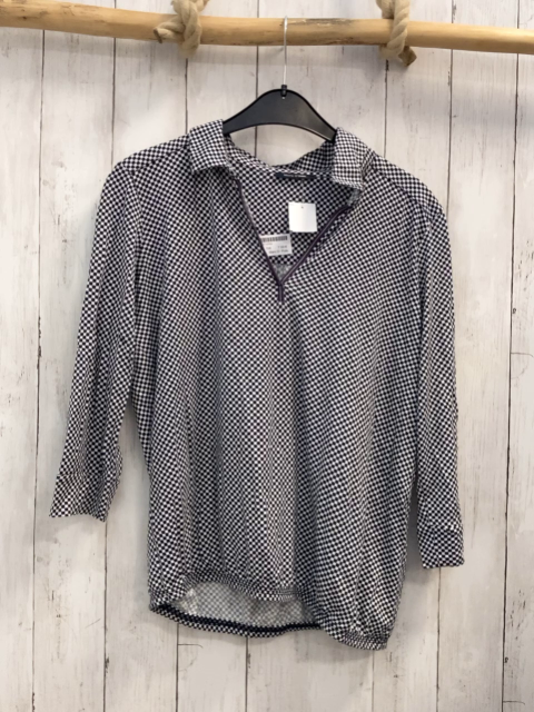 Marc O´ Polo Bluse Gr. 158  schwarz weiß gemustert Kragen 