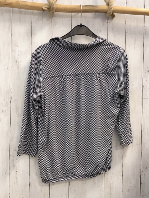 Marc O´ Polo Bluse Gr. 158  schwarz weiß gemustert Kragen 