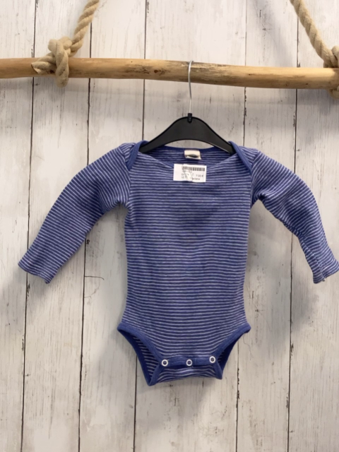 Cosilana  Body  Gr. 74  lila weiße Streifen 70 % Schurwolle 30 % Sede 