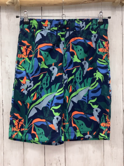 GAP  Badeshorts  Gr. 14/16  Jahre blau  bunte Blätter 