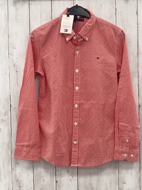 neu Tommy Hilfiger  Hemd  Gr. 140  rot weiß kariert NP 69,90 €