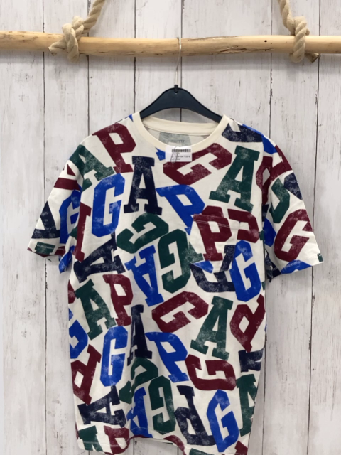 GAP T-Shirt  Gr. 158/164  creme bunte Schrift 