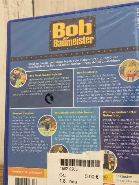 neu DVD  Bob der Baumeister 