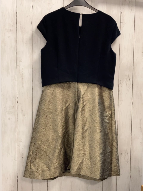 esprit Kleid Gr. 42  schwarzes Oberteil goldener Glitzerrock
