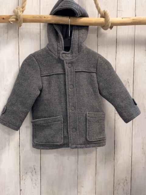 zara Mantel Gr. 104  grau Wolloptik