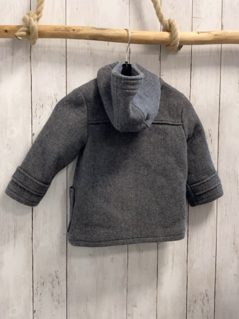 zara Mantel Gr. 104  grau Wolloptik