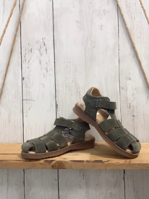 neu Clic! Sandalen  Gr. 28  oliv Nubukleder NP 79,95 € 