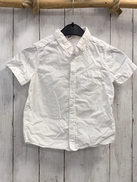 H&M  Sommerhemd  Gr. 98  weiß 