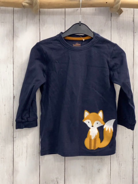   Langarmshirt  Gr. 104  blau Fuchs 