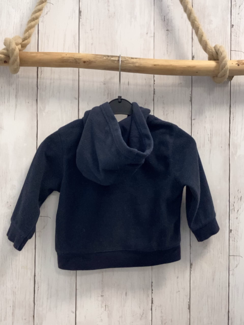 GAP  Fleecejacke  Gr. 80  blau Kapuze rot weiße Schrift 