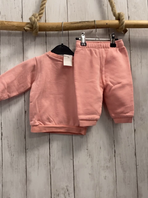 2tlg Puma Jogginganzug Gr. 68  rosa silber Logo