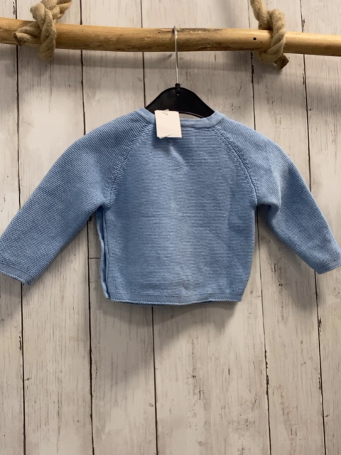Alana Pullover Gr. 62  blau Strick Knöpfe