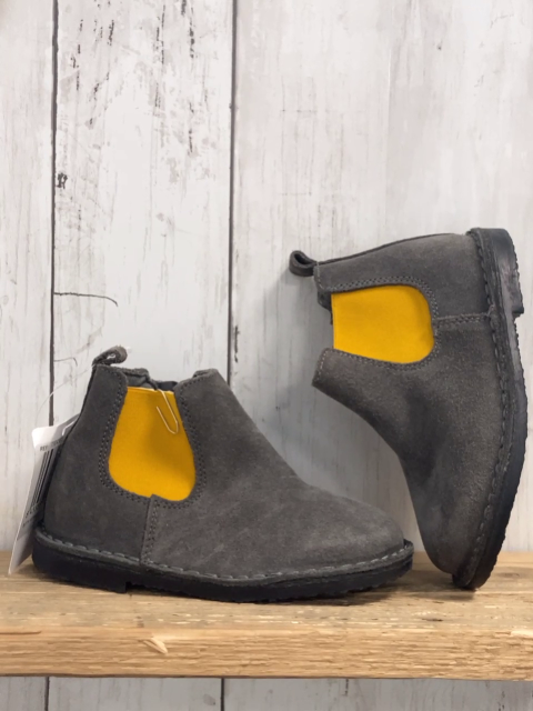 neu Mango Boots Gr. 26  grau Wildleder gelb