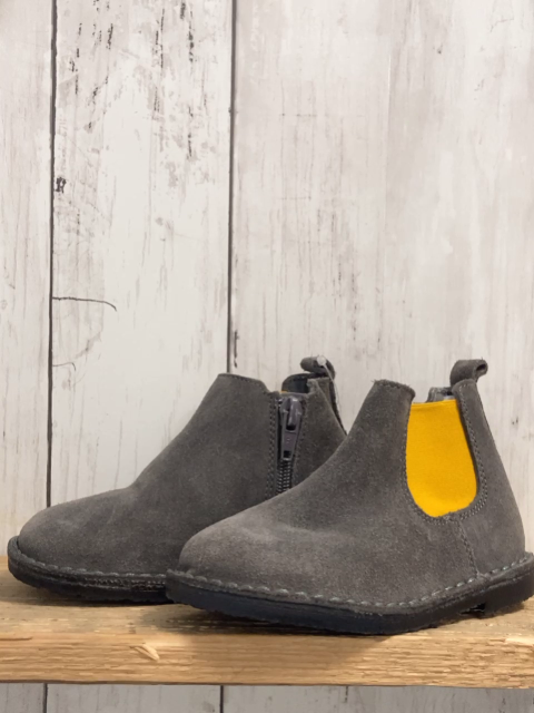 neu Mango Boots Gr. 26  grau Wildleder gelb