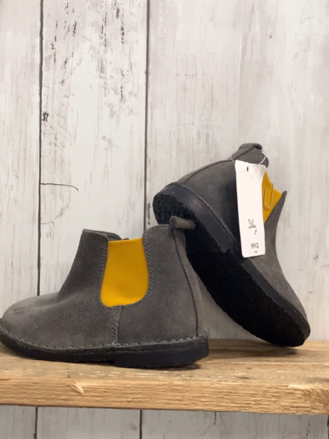 neu Mango Boots Gr. 26  grau Wildleder gelb