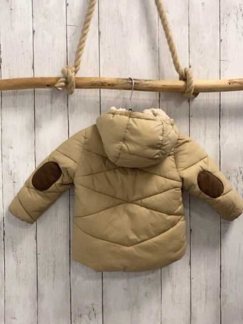 Zara  Winterjacke  Gr. 86  beige Teddyfutter 