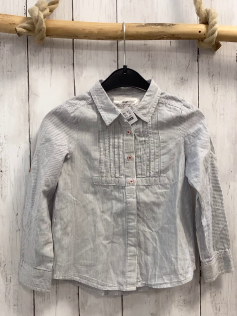 H&M  Bluse  Gr. 110  grau hellgraue Streifen 