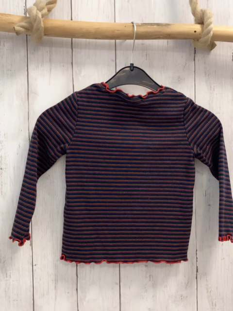 Mila Star   Pullover  Gr. 98  blau rot mais Streifen 