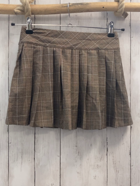 Zara  Rock Gr. 152  braun grau rost weiß kariert 