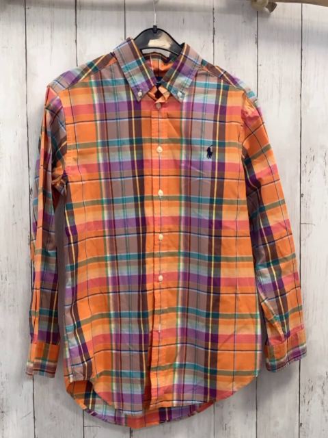 Ralph Lauren  Hemd  Gr. 140  orange bunt kariert 