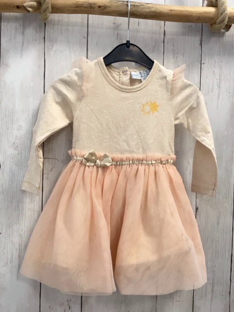 Bob der Bär Kleid Gr. 86  beige aprikot Tüllrock 