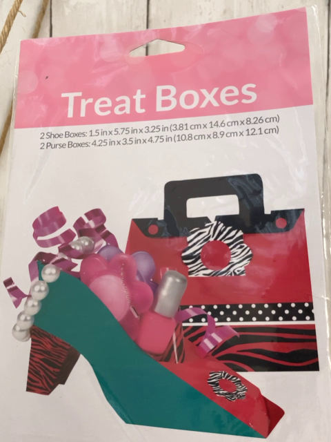 neu 4 Geschenkboxen  rot Taschenform + türkis Schuhform 