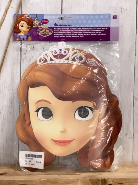 neu 6  Masken Sofia die Erste 