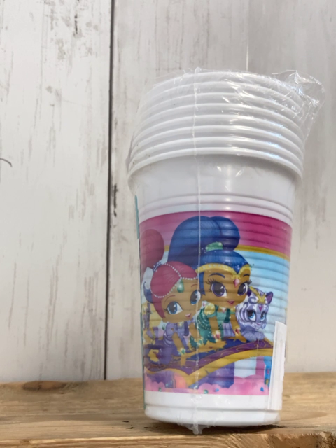 neu  Trinkbecher  8 Stück   Shimmer Shine 