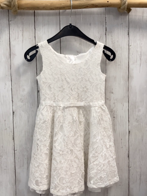   Kleid  Gr. 98  weiß Blumenstickerei