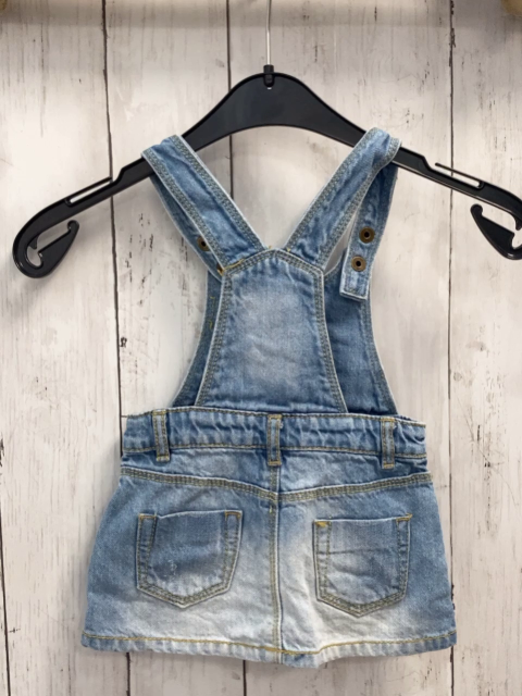 Zara  Trägerrock Gr. 74  blau Jeans 