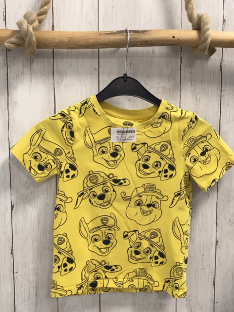 Paw Patrol  T-Shirt  Gr. 110  gelb Paw Patrl Hundeköpfe 