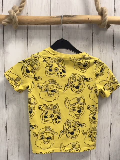 Paw Patrol  T-Shirt  Gr. 110  gelb Paw Patrl Hundeköpfe 
