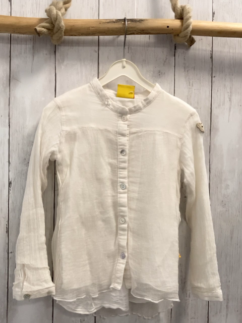 Steiff  Bluse  Gr. 116  creme Struktur 