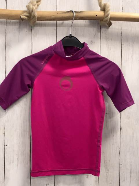 Decathlon UV-Schutzshirt  Gr. 128  pink pflaume 
