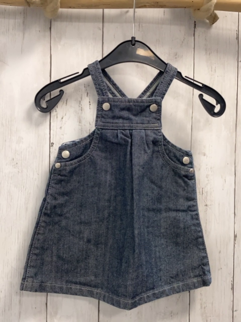 Petit Bateau  Kleid  Gr. 68  blau Jeans 
