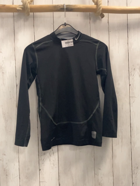 Nike  Sportshirt lang  Gr. 140  schwarz graue Nähte 
