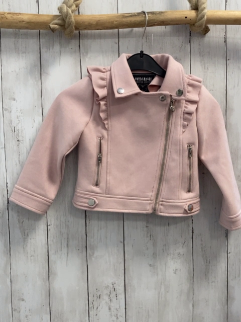   Jacke  Gr. 104  rosa silber Reißverschlüsse 