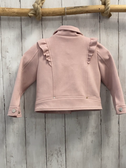   Jacke  Gr. 104  rosa silber Reißverschlüsse 