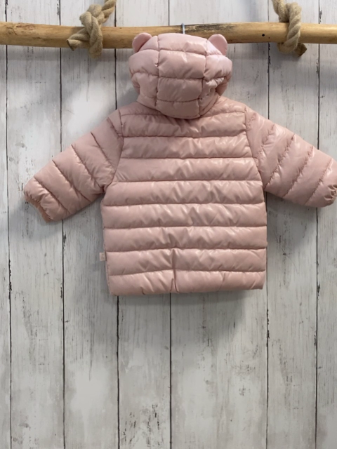 neu Benetton  Winterjacke  Gr. 62  rosa Kapuze mit Ohren 